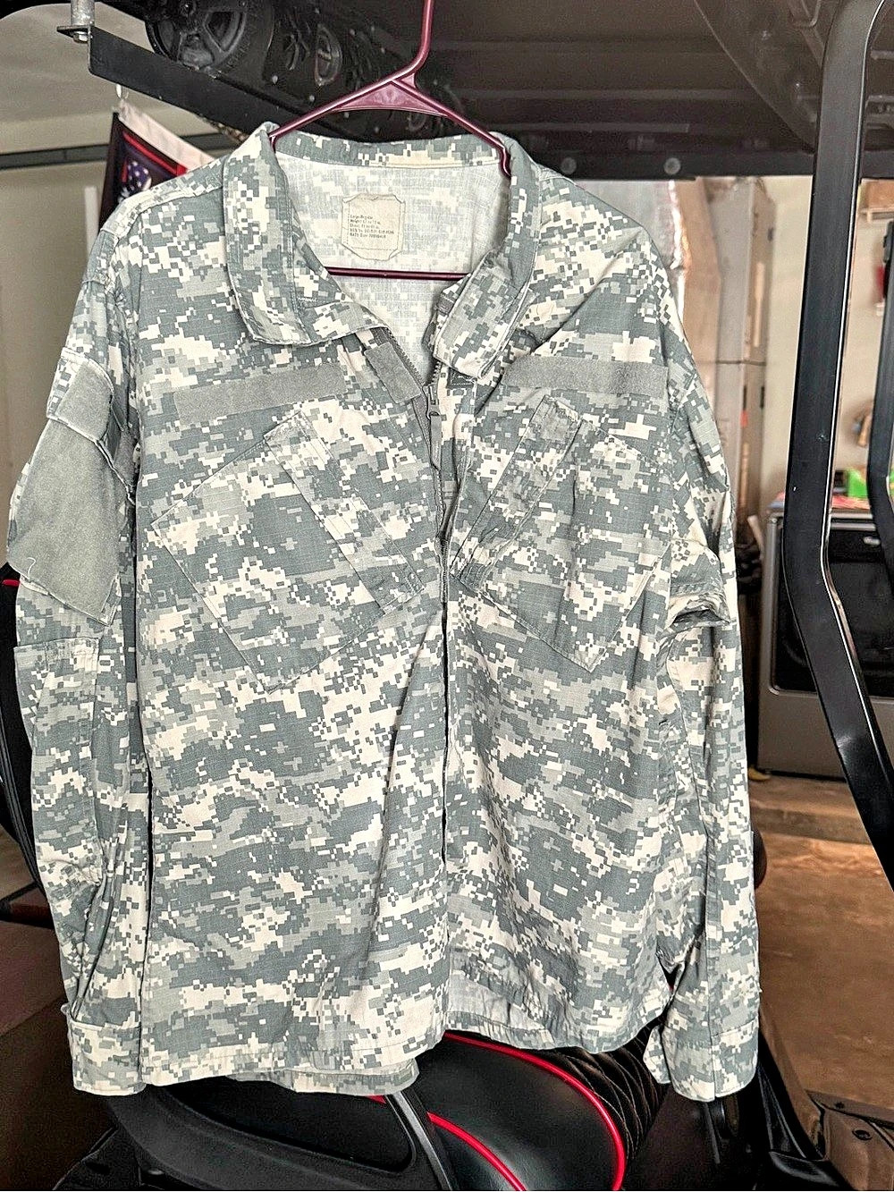 US Military ACU Jacket OCP UCP Digital Camo Combat Shirt Large